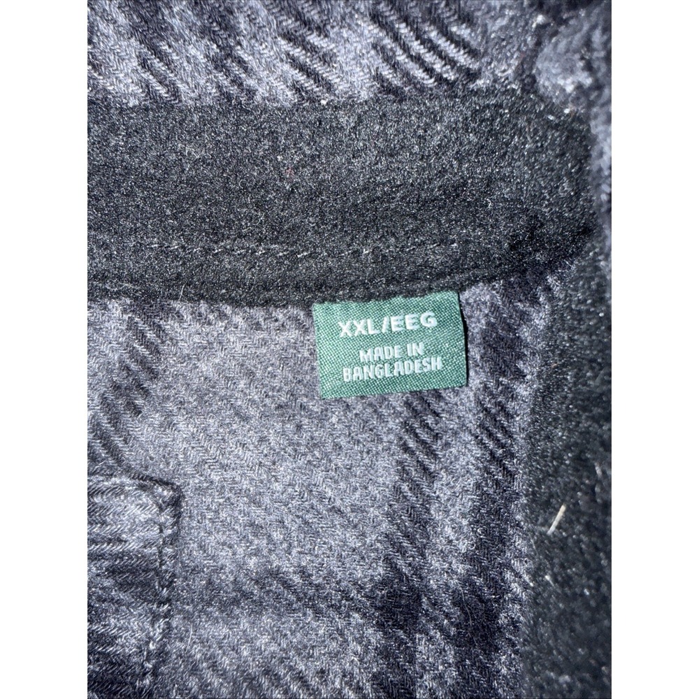 Orvis Men's XXL Heavyweight Flannel Shirt Jacket Gray Plaid Shacket Nice Shacket - Picture 3 of 13